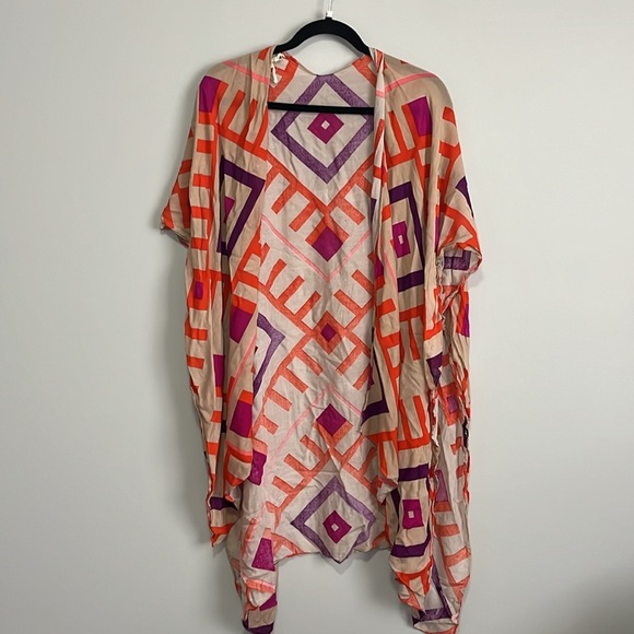 Anthropologie multi way Michael stars kimono shawl wrap scarf - Picture 3 of 5